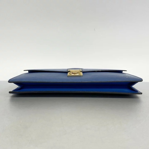 Authentic Louis Vuitton Epi Blue leather Porte documents briefcase unisex - Picture 2 of 12